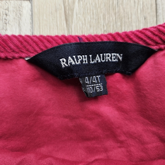 Ralph Lauren 4 4T Cordoruy Skirt Magenta Pink Ruffle - Picture 5 of 6
